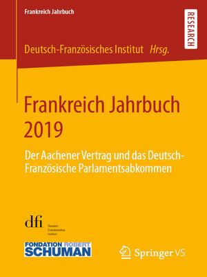 cover image of Frankreich Jahrbuch 2019
